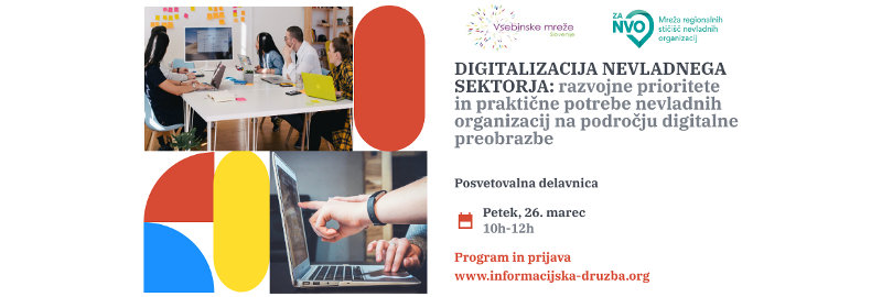 Vabilo: posvetovalna delavnica »Digitalizacija nevladnega sektorja«